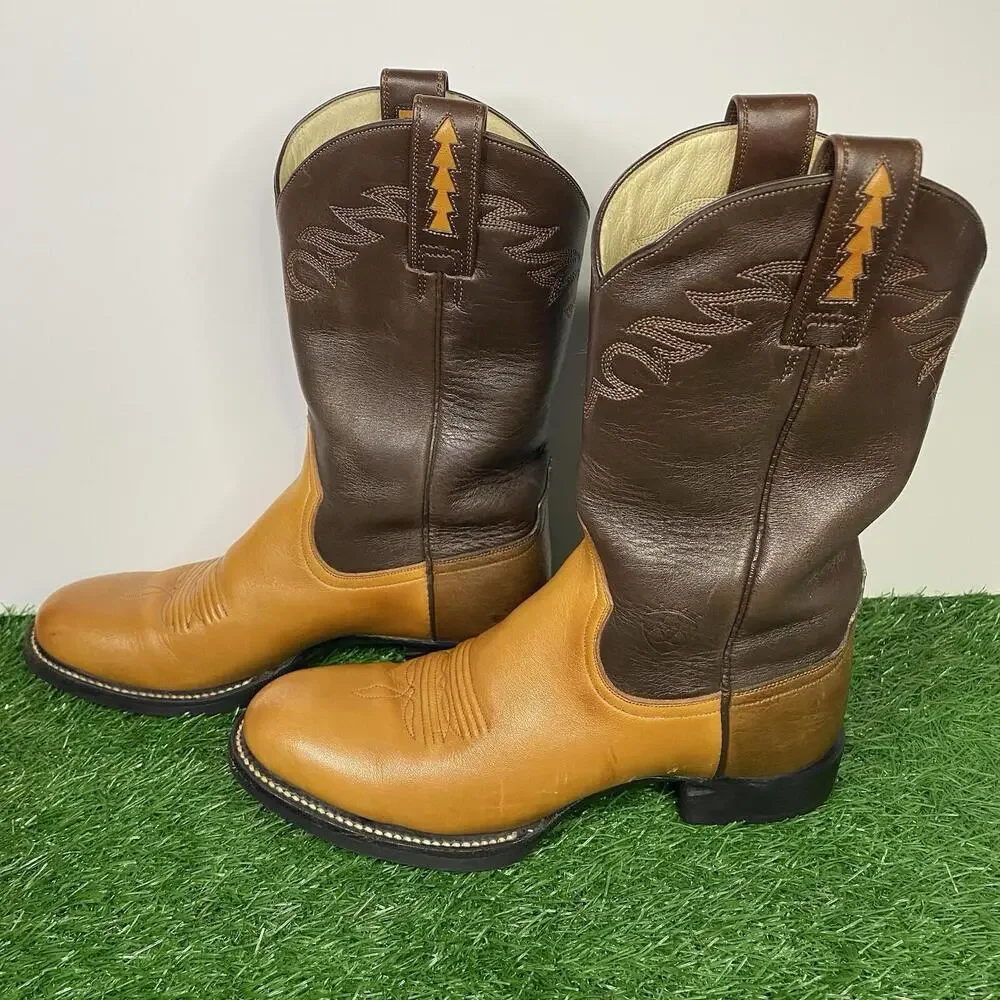 Ariat Women's Size 6 B ATS Pro Brown Leather Western Cowgirl Boots 17140 - Picture 9 of 15